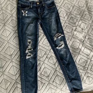 American Eagle super stretch ripped jeans